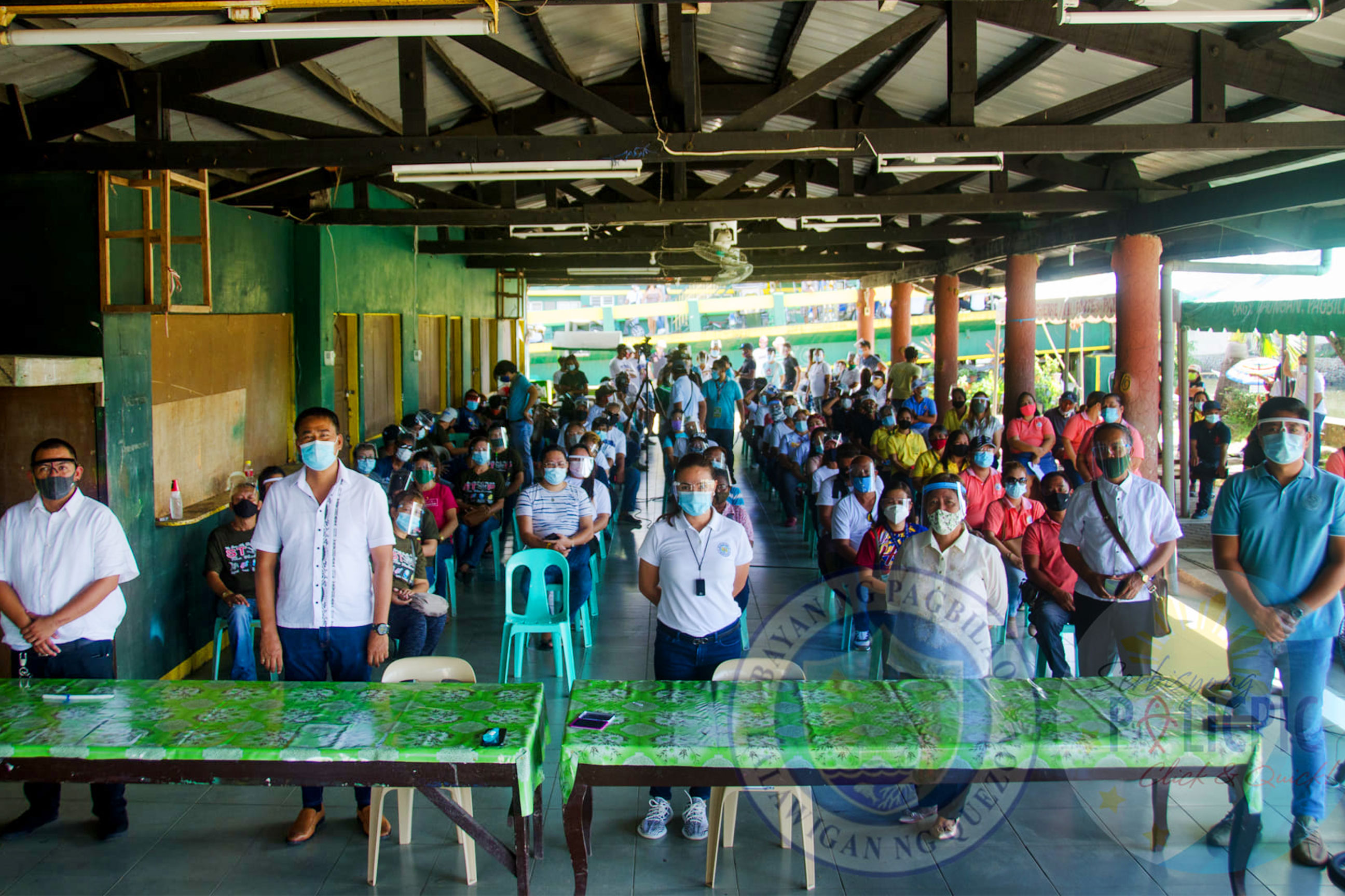 Distribution of Aid to Barangays